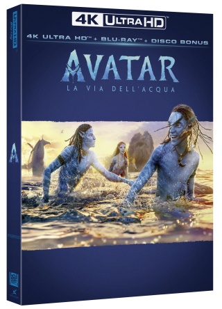 Locandina italiana DVD e BLU RAY Avatar: La via dell'acqua 